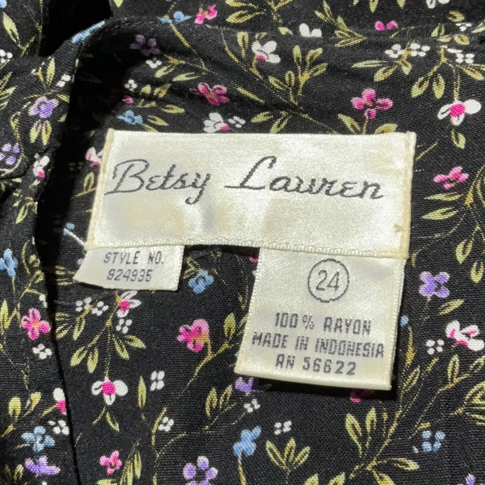 Betsy Lauren Size 24 Printed Dress - Picture 7 of 7
